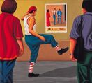 Klaun/Clown, 2004, olej na plátně/oil on canvas, 45x50cm