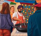 Indický kuchař/Indian Chef, 2016, olej na plátně/oil on canvas, 35x40cm